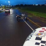 Colisão entre motocicleta e carro deixa motociclista ferido no Jardim do Trevo, em Birigui