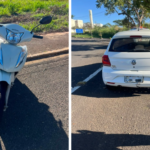 Motociclista sofre lesão na costela após bater na traseira de carro em Birigui