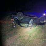 Motorista é localizado pela PM após abandonar veículo capotado em vicinal de Gabriel Monteiro