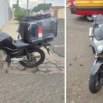Motociclista fica ferido após colisão entre motos em cruzamento no Centro de Birigui