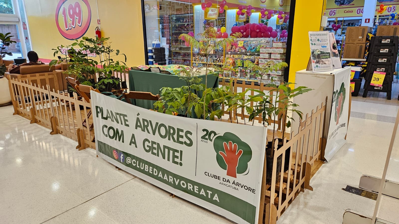 Dia da Árvore: projeto leva educação ambiental a shopping de Araçatuba